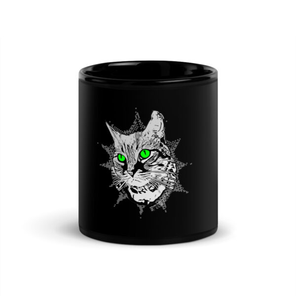 Black Glossy Pet Mug - Image 2