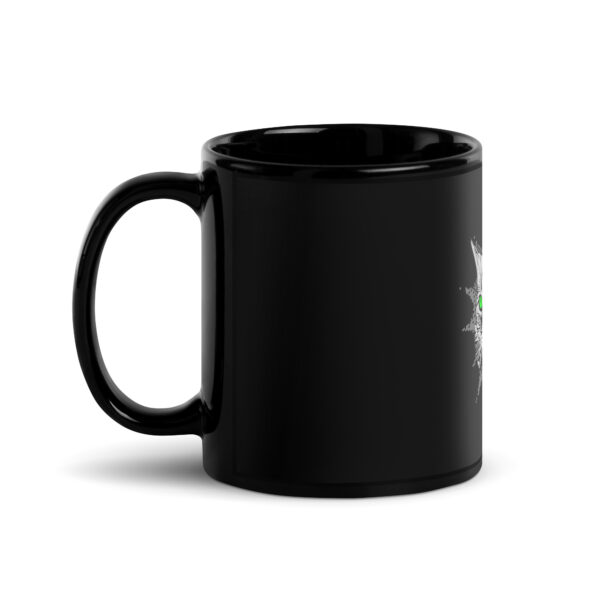 Black Glossy Pet Mug - Image 4