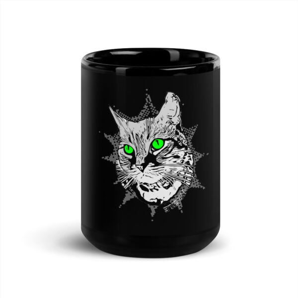 Black Glossy Pet Mug