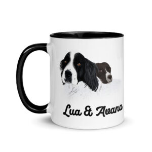 Custom Pet Mug with Color Inside - Personalized Pet Lover Coffee Cup
