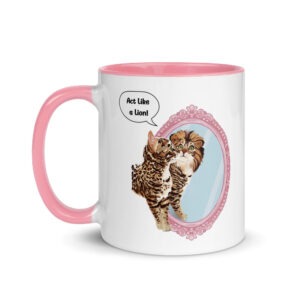 Custom Pet Mug with Color Inside - Personalized Pet Lover Coffee Cup