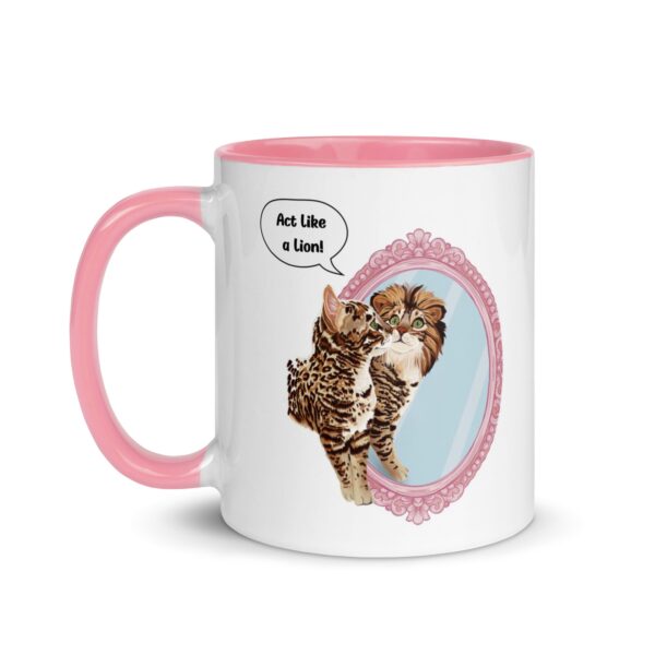 Custom Pet Mug with Color Inside - Personalized Pet Lover Coffee Cup