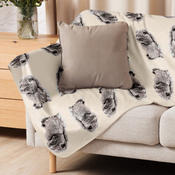 Custom Pet Art Sherpa blanket - Image 3