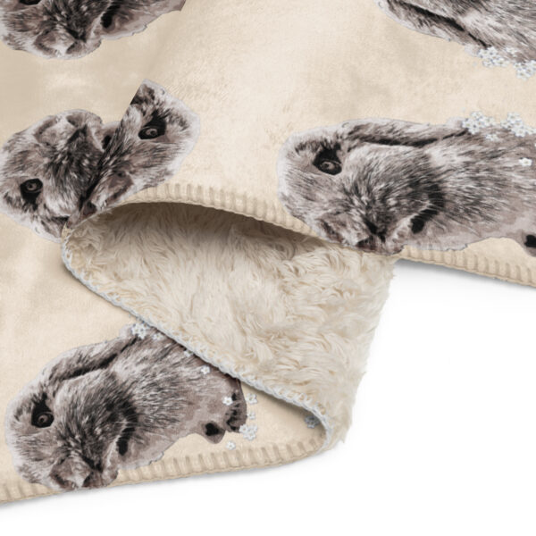 Custom Pet Art Sherpa blanket - Image 6