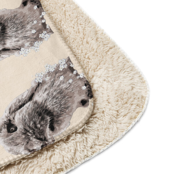 Custom Pet Art Sherpa blanket - Image 5