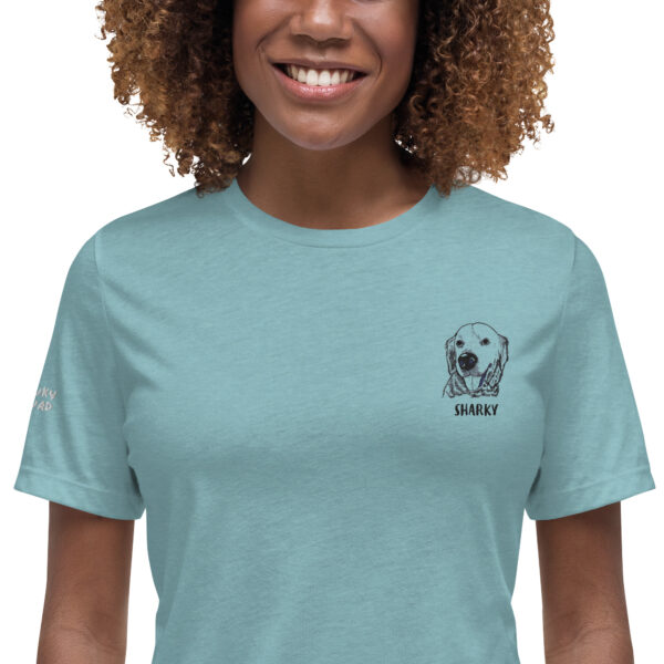 Pet Art Embroidery Women's Relaxed T-Shirt - Image 6