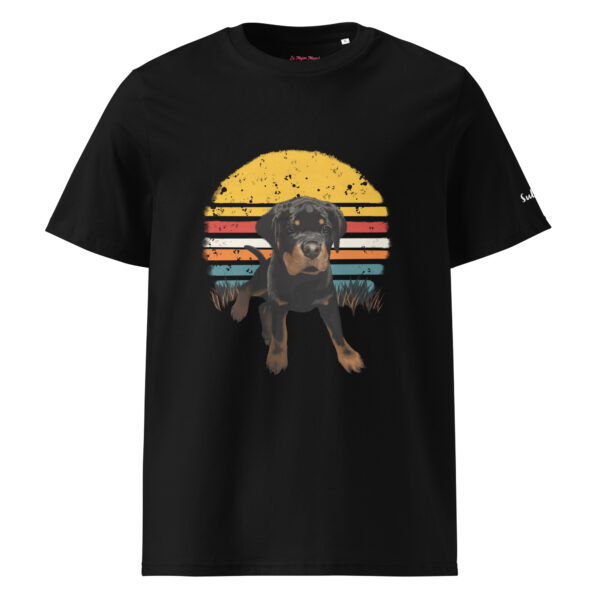 Custom Pet Portrait Cotton Basic T-Shirt- Print or Embroidery - Image 9
