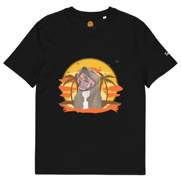 Custom Pet Portrait Cotton Basic T-Shirt- Print or Embroidery - Image 4